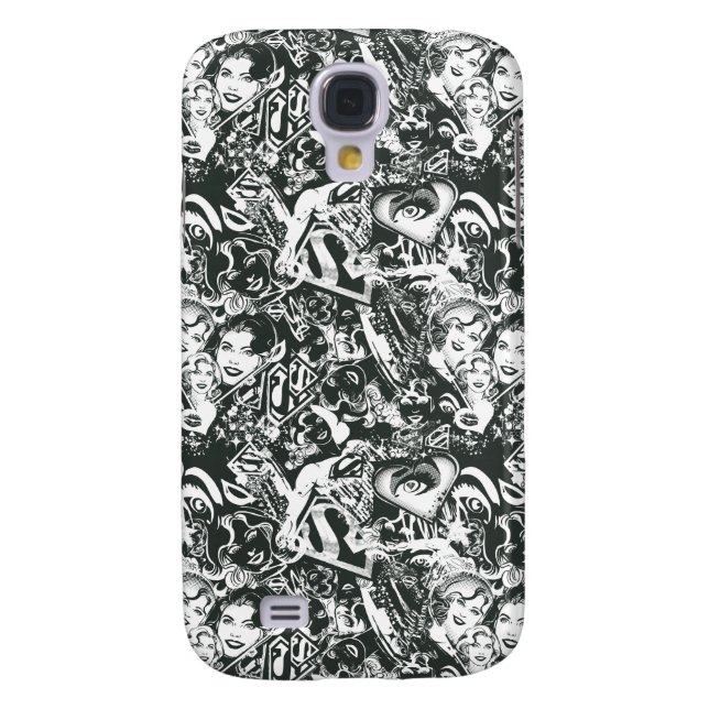 Supergirl Black and White Collage Case-Mate Samsung Galaxy Case (Back)