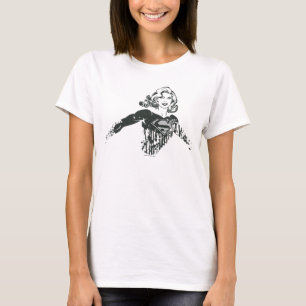 Supergirl Black and White Drawing 1 T-Shirt