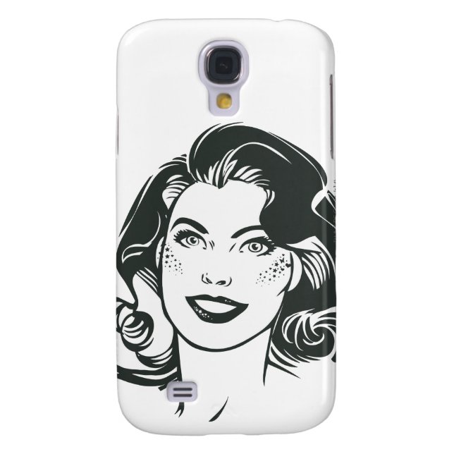 Supergirl Black and White Drawing 2 Case-Mate Samsung Galaxy Case (Back)