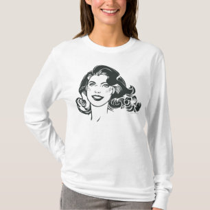 Supergirl Black and White Drawing 2 T-Shirt