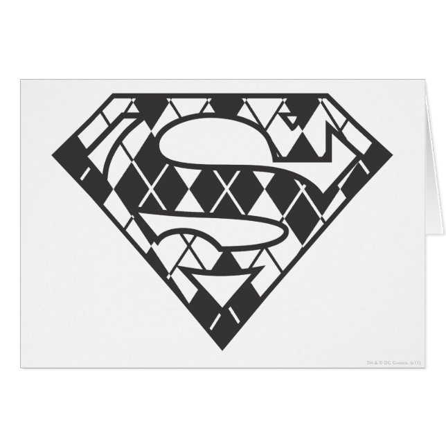 Supergirl Black Argyle Logo (Front Horizontal)