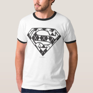Supergirl Black Argyle Logo T-Shirt