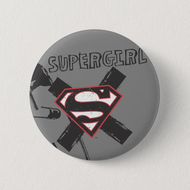 Supergirl Black Safety Pins (Front)