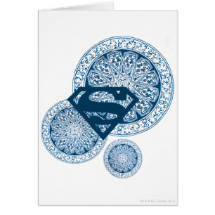 Supergirl Blue Circle Design
