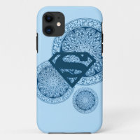 Supergirl Blue Circle Design