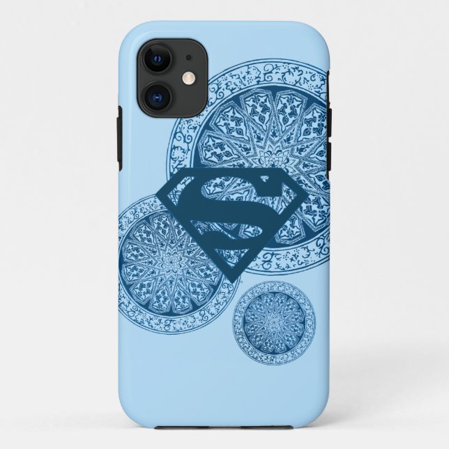 Supergirl Blue Circle Design Case-Mate iPhone Case (Back)