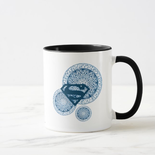 Supergirl Blue Circle Design Mug (Right)