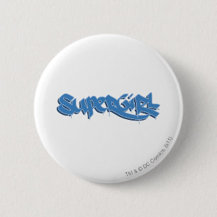 Supergirl Blue Logo 6 Cm Round Badge