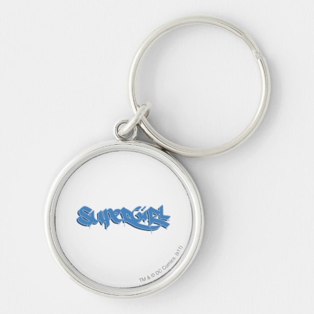 Supergirl Blue Logo Key Ring (Front)