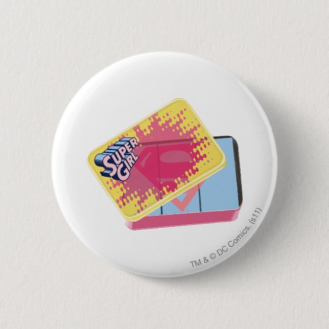 Supergirl Box 6 Cm Round Badge (Front)