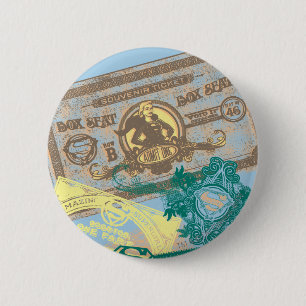 Supergirl Box Seat Blue 6 Cm Round Badge