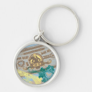 Supergirl Box Seat Blue Key Ring