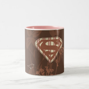 Supergirl Brown Bird Two-Tone Coffee Mug