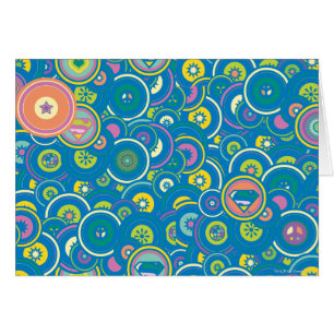 Supergirl Circle Blue Pattern