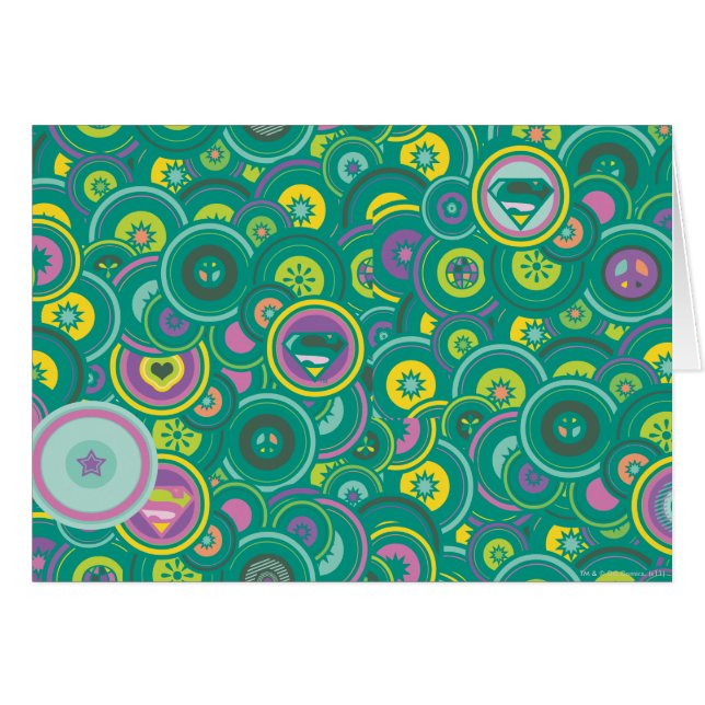 Supergirl Circle Green Pattern (Front Horizontal)