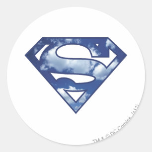 Supergirl Cloud Logo Classic Round Sticker