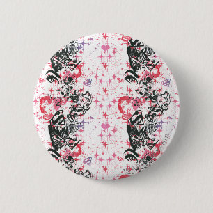 Supergirl Collage Pattern 6 Cm Round Badge