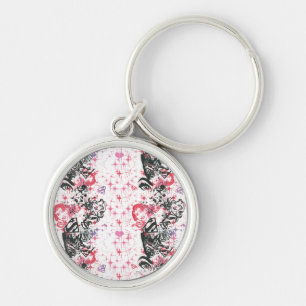 Supergirl Collage Pattern Key Ring