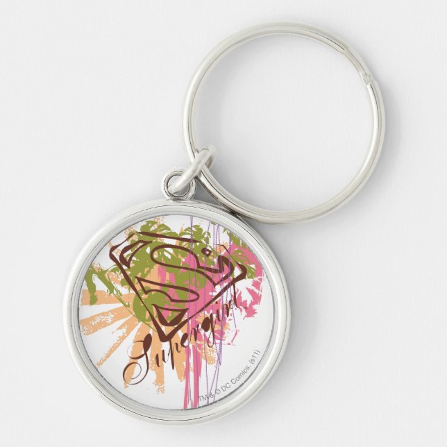 Supergirl Colour Splash Key Ring (Front)