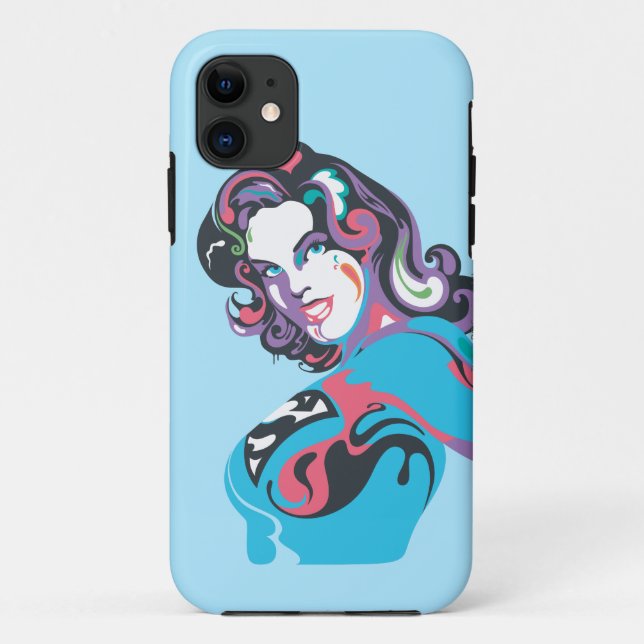 Supergirl Colour Splash Pose 1 Case-Mate iPhone Case (Back)