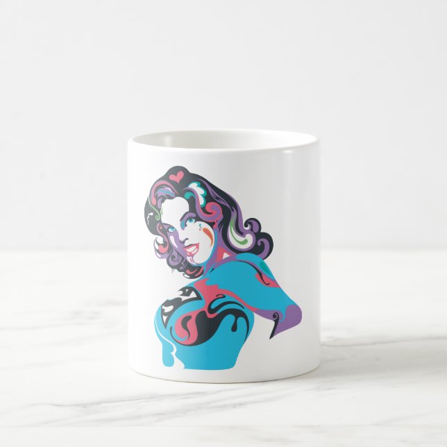 Supergirl Colour Splash Pose 1 Coffee Mug (Center)