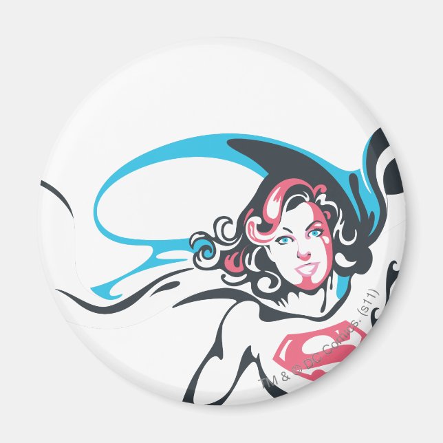 Supergirl Colour Splash Pose 2 Magnet (Front)