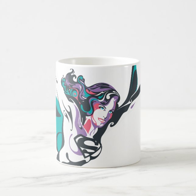 Supergirl Colour Splash Pose 3 Coffee Mug (Center)
