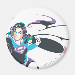 Supergirl Colour Splash Pose 4 Magnet