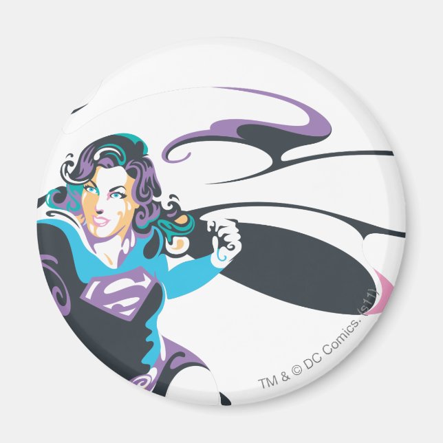 Supergirl Colour Splash Pose 4 Magnet (Front)