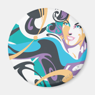 Supergirl Colour Splash Swirls 1 Magnet