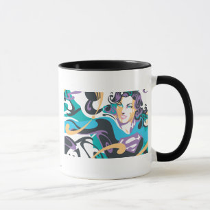Supergirl Colour Splash Swirls 1 Mug