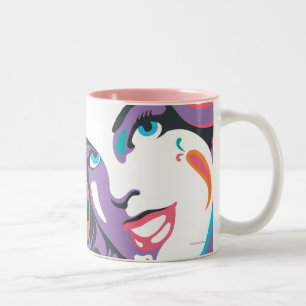 Supergirl Colour Splash Swirls 4 Two-Tone Coffee Mug