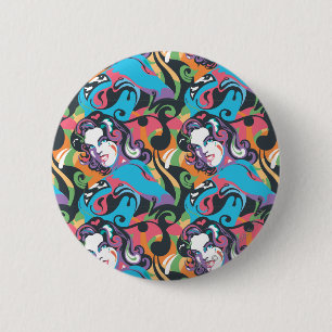 Supergirl Colour Splash Swirls Pattern 1 6 Cm Round Badge