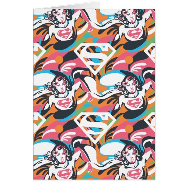 Supergirl Colour Splash Swirls Pattern 4 (Front)