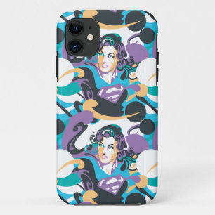 Supergirl Colour Splash Swirls Pattern 5 iPhone 11 Case