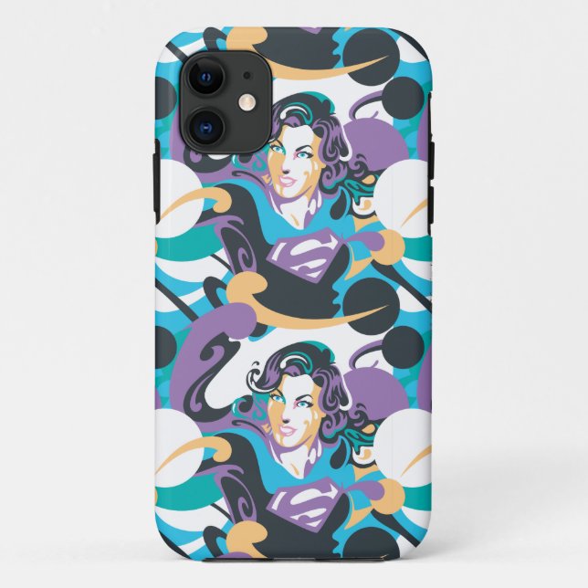 Supergirl Colour Splash Swirls Pattern 5 Case-Mate iPhone Case (Back)