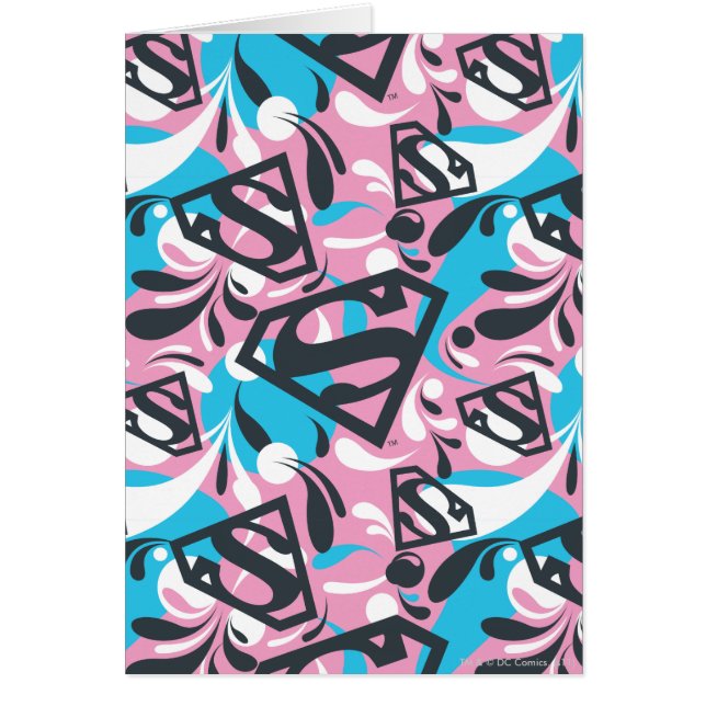 Supergirl Colour Splash Swirls Pattern 6 (Front)