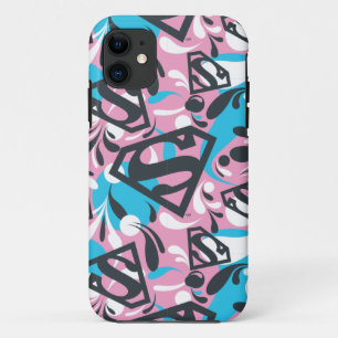 Supergirl Colour Splash Swirls Pattern 6 iPhone 11 Case