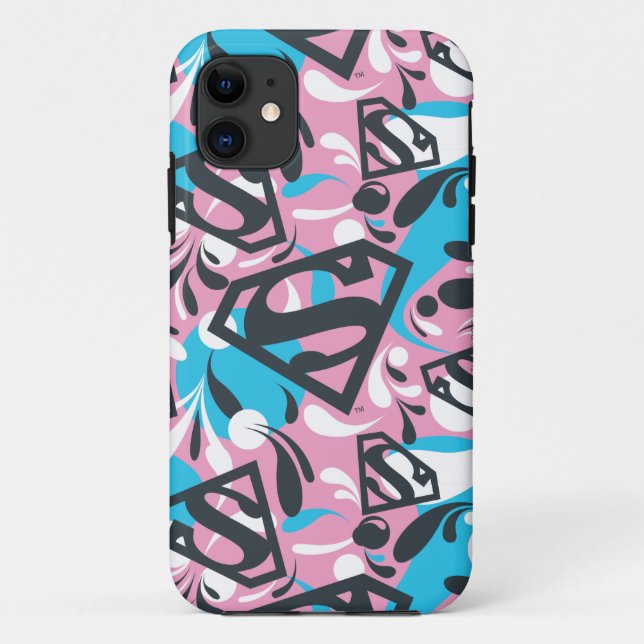 Supergirl Colour Splash Swirls Pattern 6 Case-Mate iPhone Case (Back)