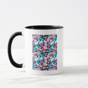 Supergirl Colour Splash Swirls Pattern 6 Mug
