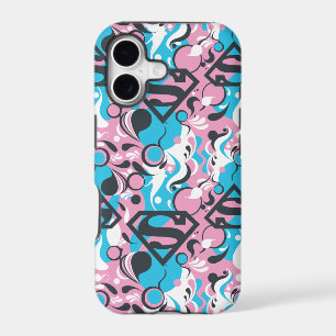 Supergirl Colour Splash Swirls Pattern 7
