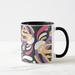 Supergirl Colour Splash Swirls Pattern 8 Mug