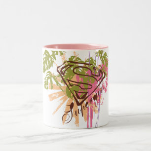 Supergirl Colour Splash Two-Tone Coffee Mug