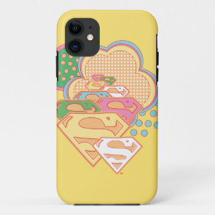 Supergirl Colourful Cloud Logo iPhone 11 Case