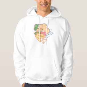 Supergirl Colourful Cloud Logo Hoodie