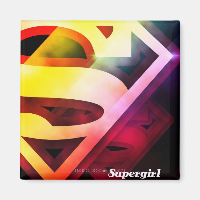 Supergirl Colourful Logo Magnet (Front)