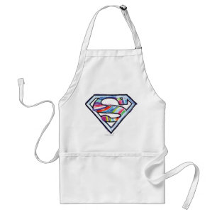 Supergirl Colourful Sketch Logo Standard Apron