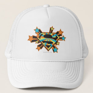 Supergirl Colourful Stars Logo Trucker Hat