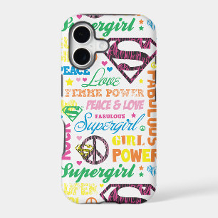 Supergirl Colourful Text Collage