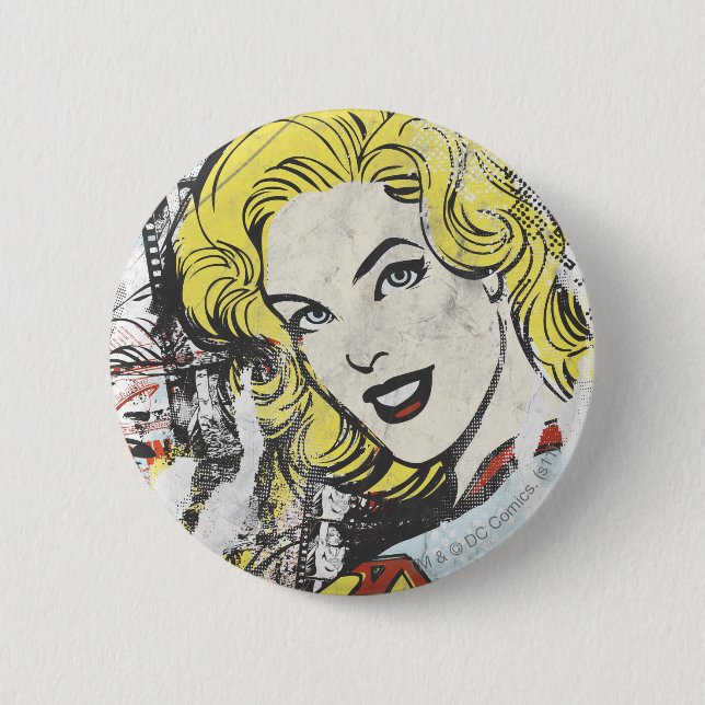 Supergirl Comic Capers 1 6 Cm Round Badge (Front)